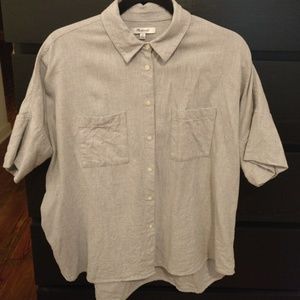 Madewell Women's Gray Courier Button Shirt